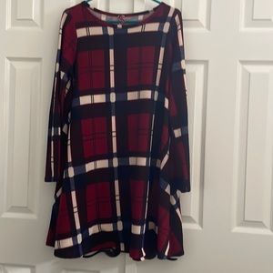 Short Plaid a line dress